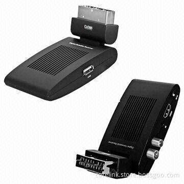 HD1,080-pixel Mini DVB-T2 SCART Receivers, 5V DC Input Voltage